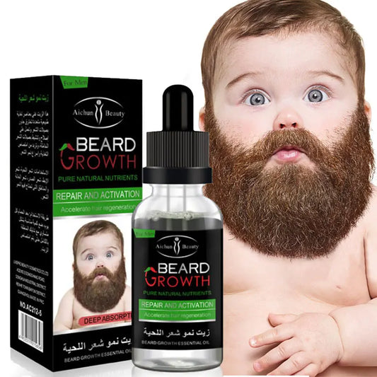Natural Organic Men Beard Growth Oil