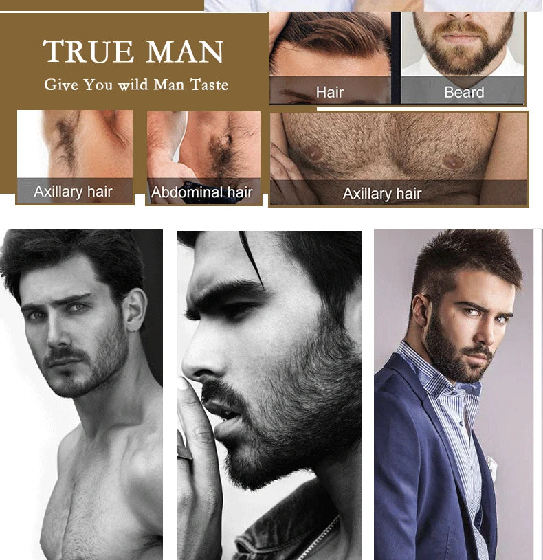 30ML Men Natural Beard Growth Oil