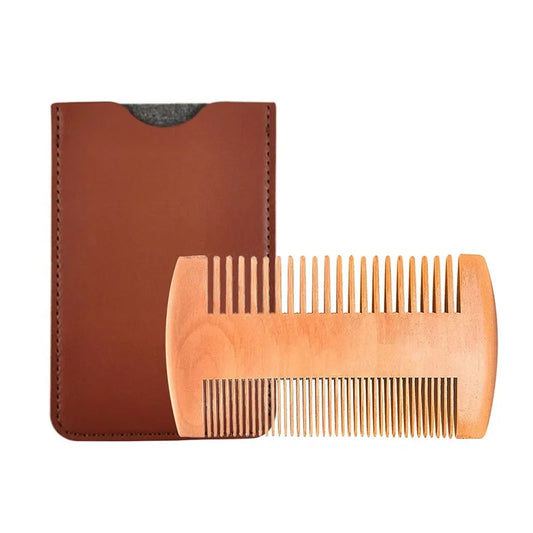 Natural Beech Wooden Beard Comb