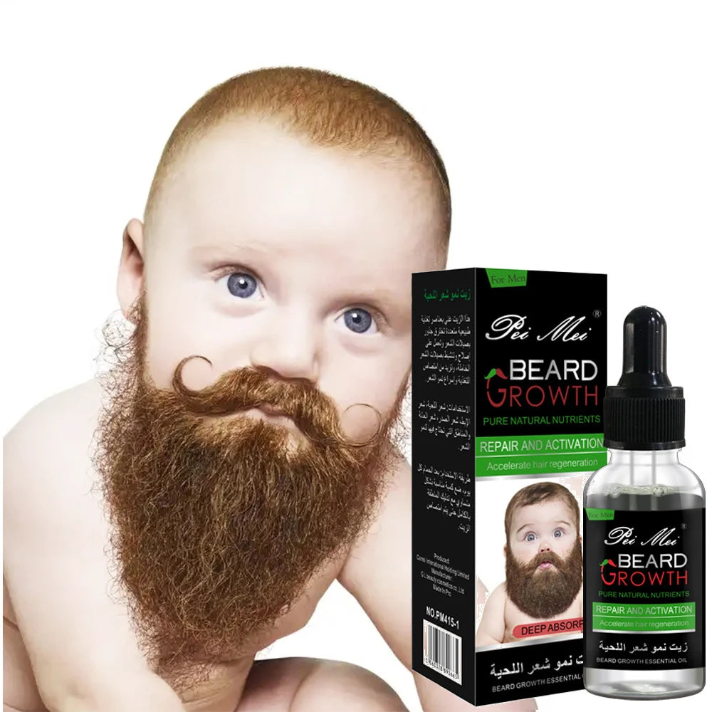 Natural Organic Men Beard Growth Oil