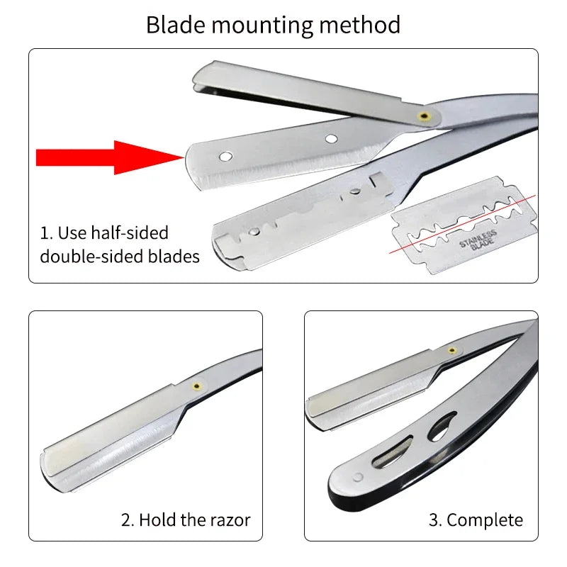Men Straight Safety Razor