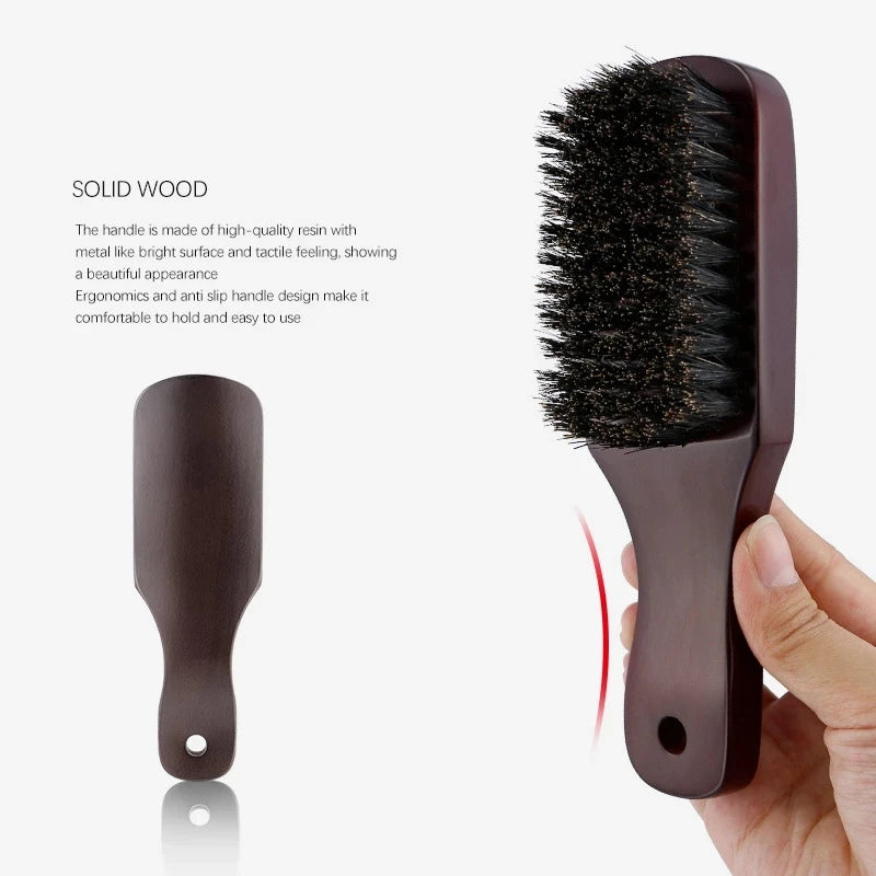 Wood Handle Men Beard Brush